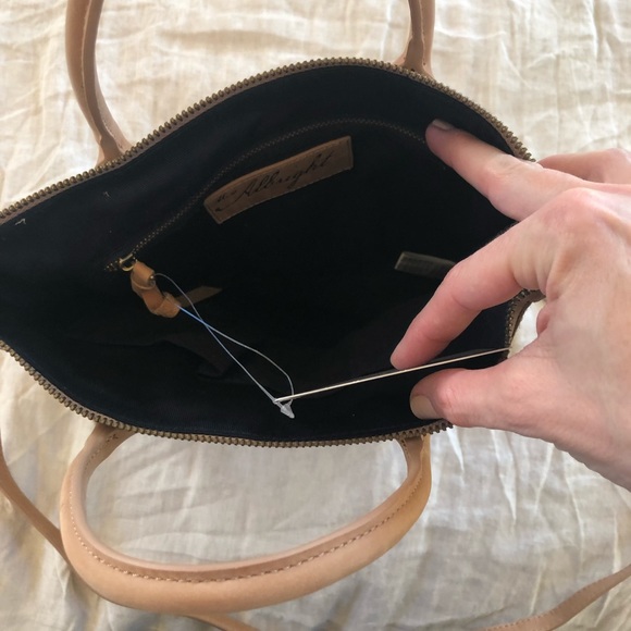 NWT shimmer cow hair Anthropologie crossbody bag. - Picture 4 of 6